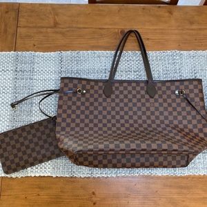 100% Authentic Louis Vuitton Damier Neverfull GM